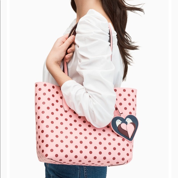 Kate Spade♠️Lovebirds Reversible Tote - Picture 3 of 8